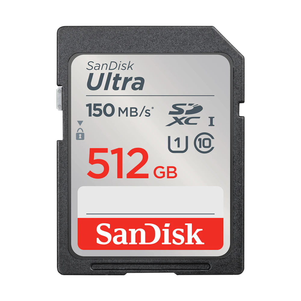 A large main feature product image of SanDisk Ultra SDHC U1 UHS-I SD Card - 512GB
