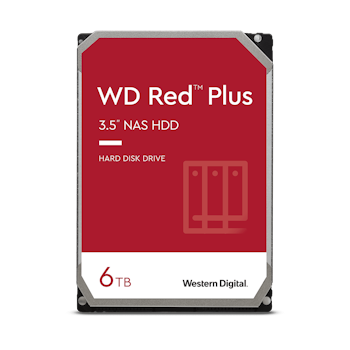 Product image of WD Red Plus 3.5" NAS HDD - 6TB 256MB - Click for product page of WD Red Plus 3.5" NAS HDD - 6TB 256MB