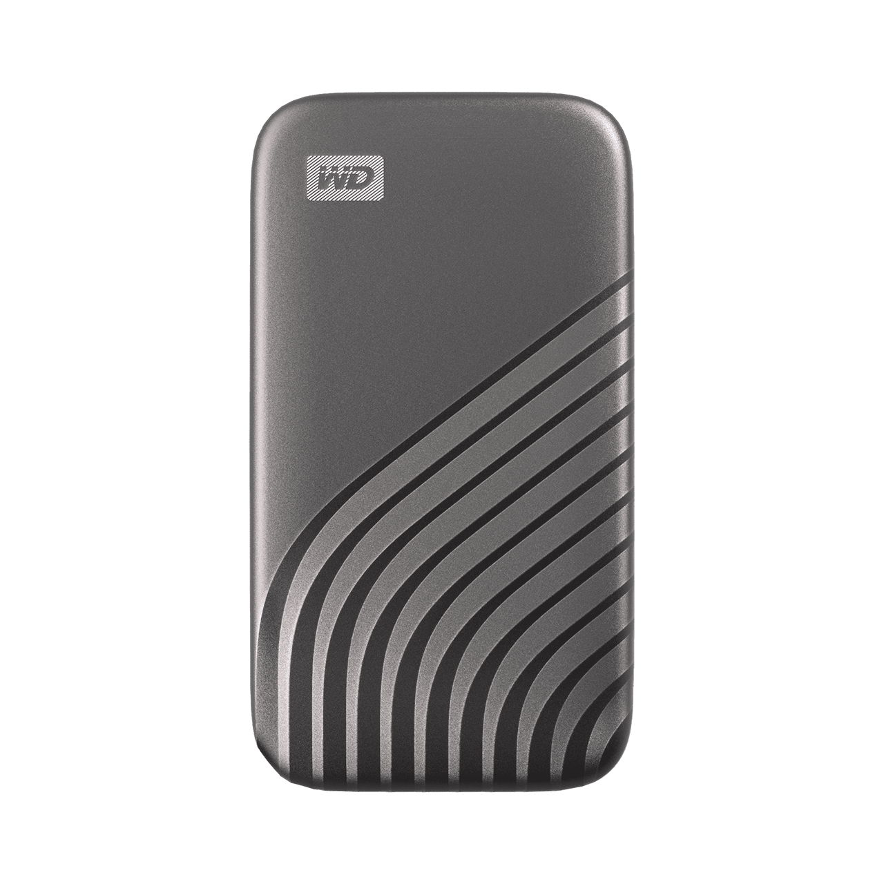 A large main feature product image of WD My Passport Portable SSD - 2TB Space Grey