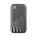 A product image of WD My Passport Portable SSD - 2TB  Grey