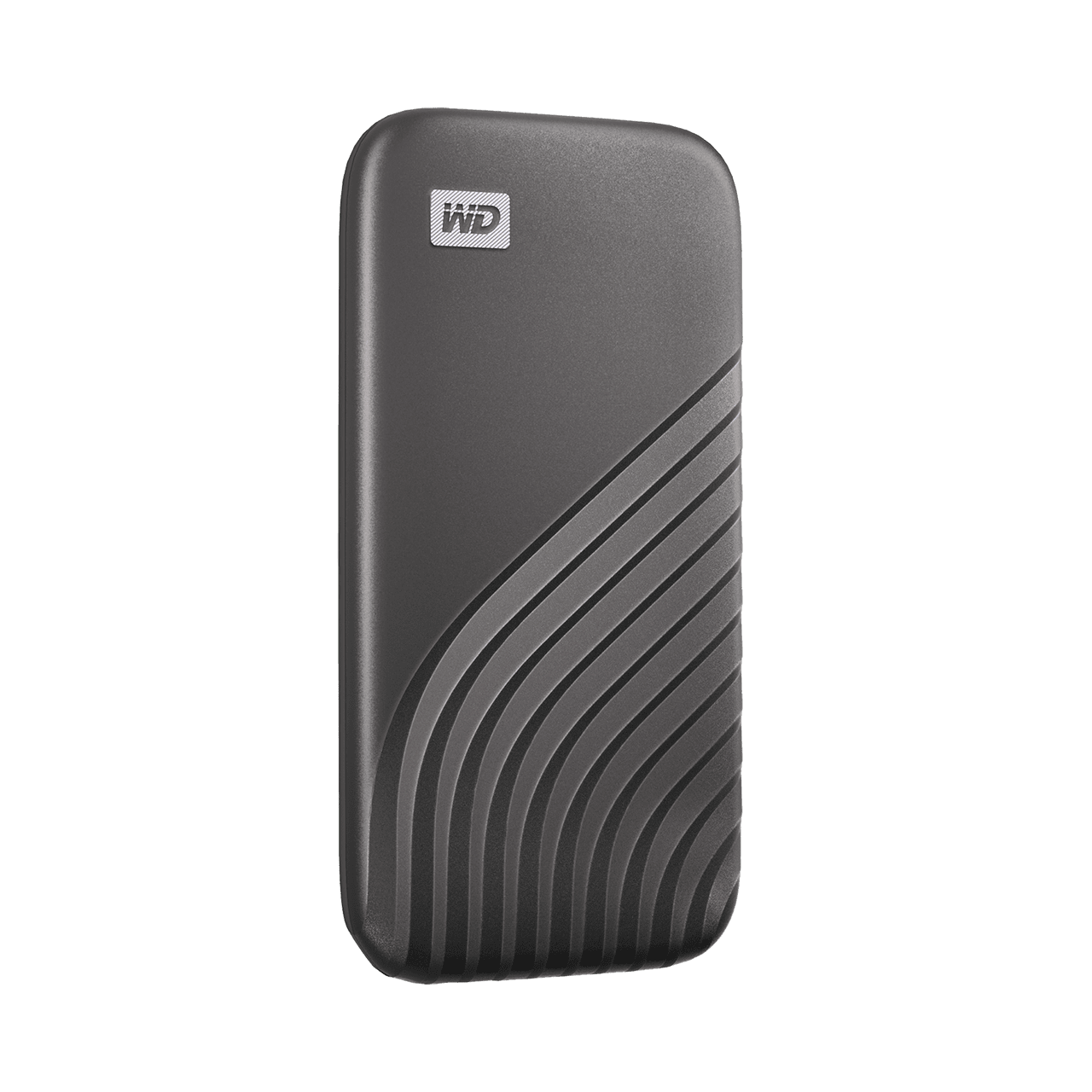 A large main feature product image of WD My Passport Portable SSD - 2TB Space Grey