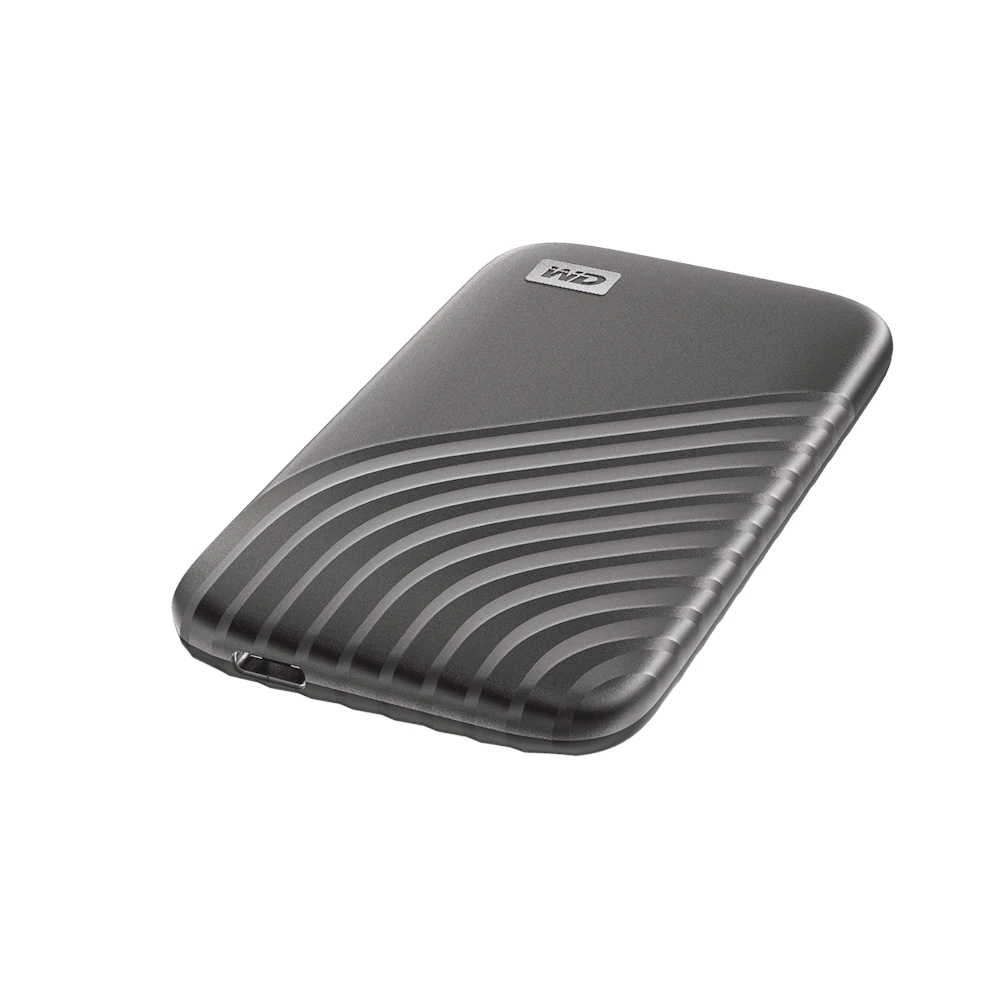 A large main feature product image of WD My Passport Portable SSD - 2TB Space Grey