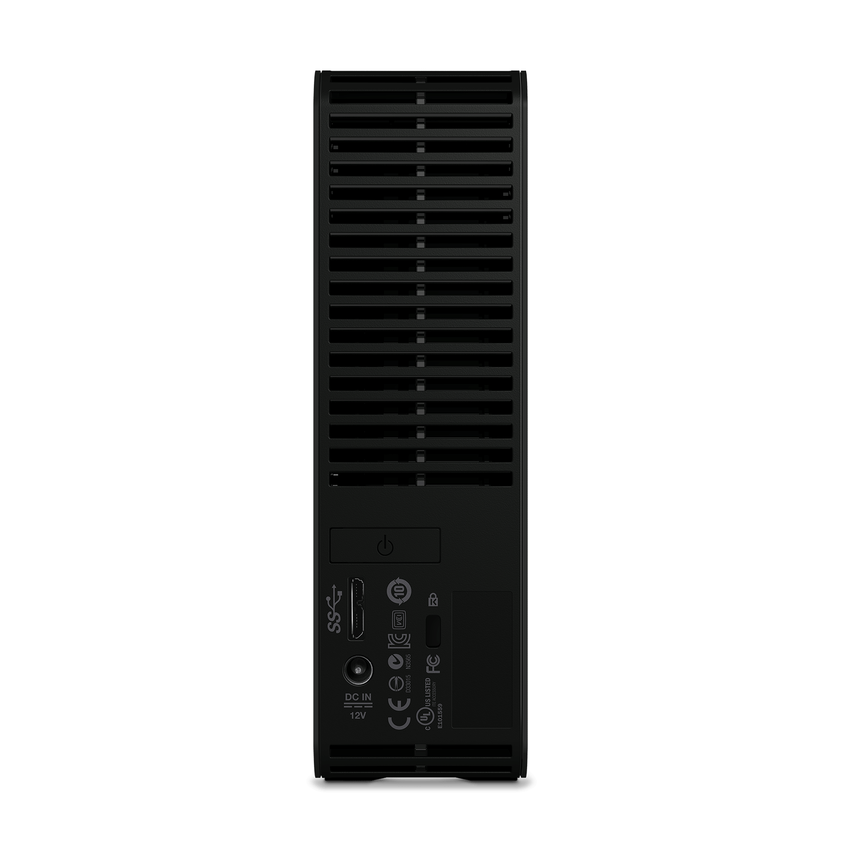 A large main feature product image of WD Elements External HDD - 20TB Black 