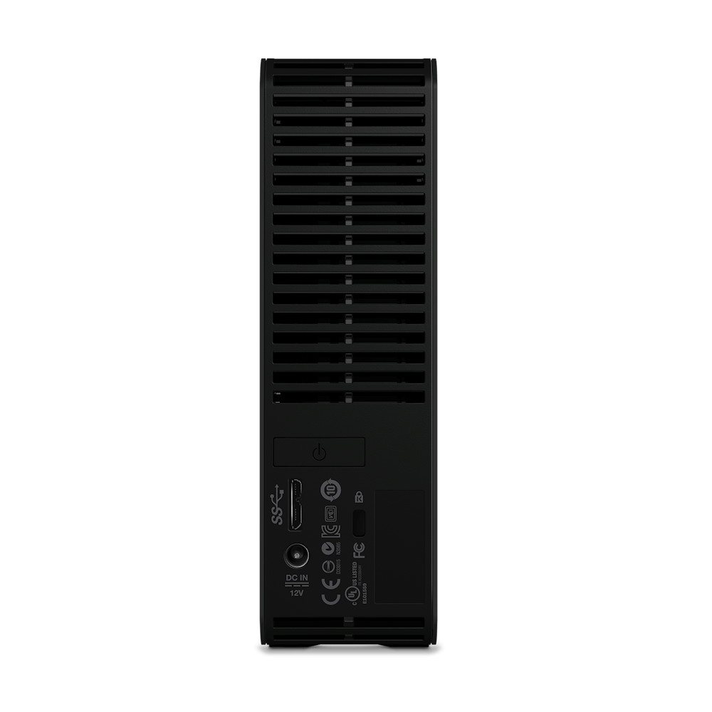 A large main feature product image of WD Elements External HDD - 20TB Black 