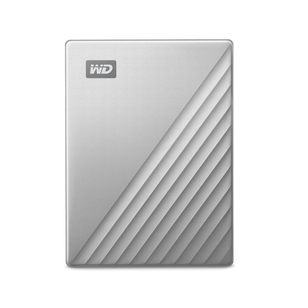A large main feature product image of WD My Passport Ultra Portable HDD - 2TB Silver