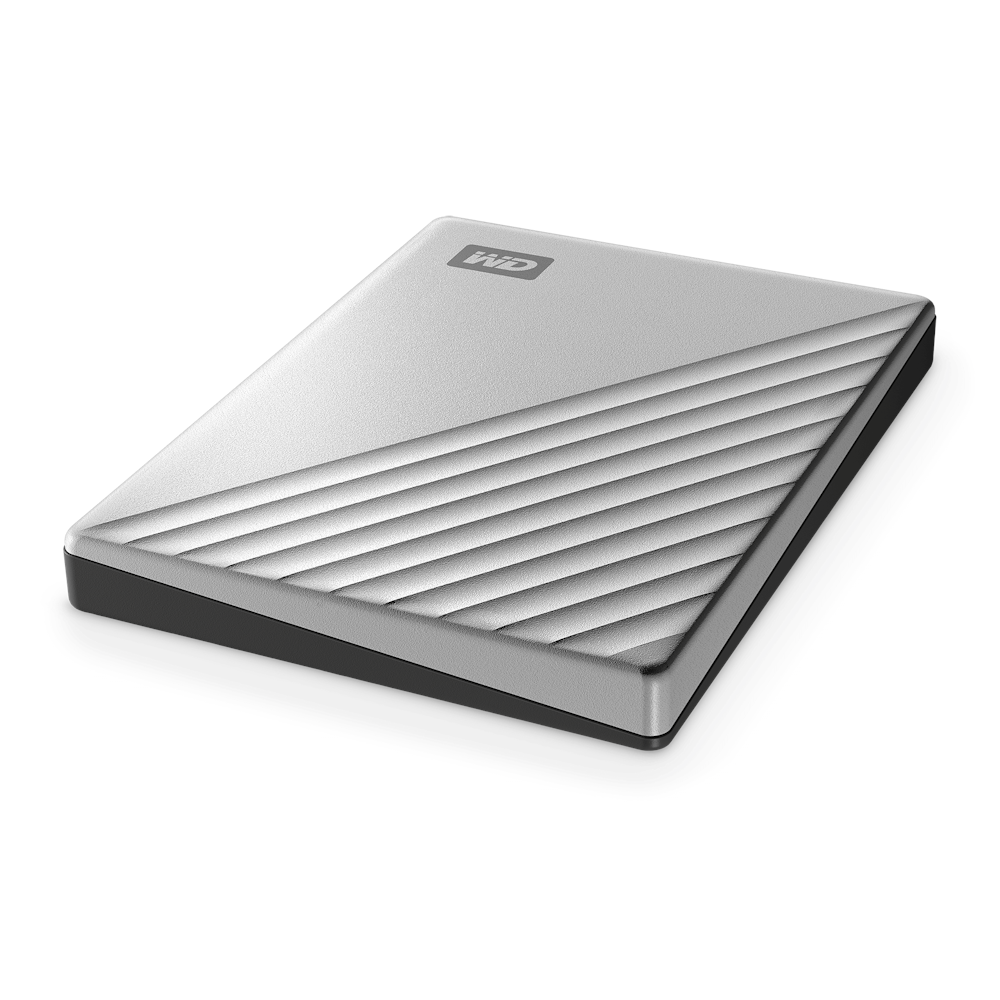 A large main feature product image of WD My Passport Ultra Portable HDD - 4TB Silver