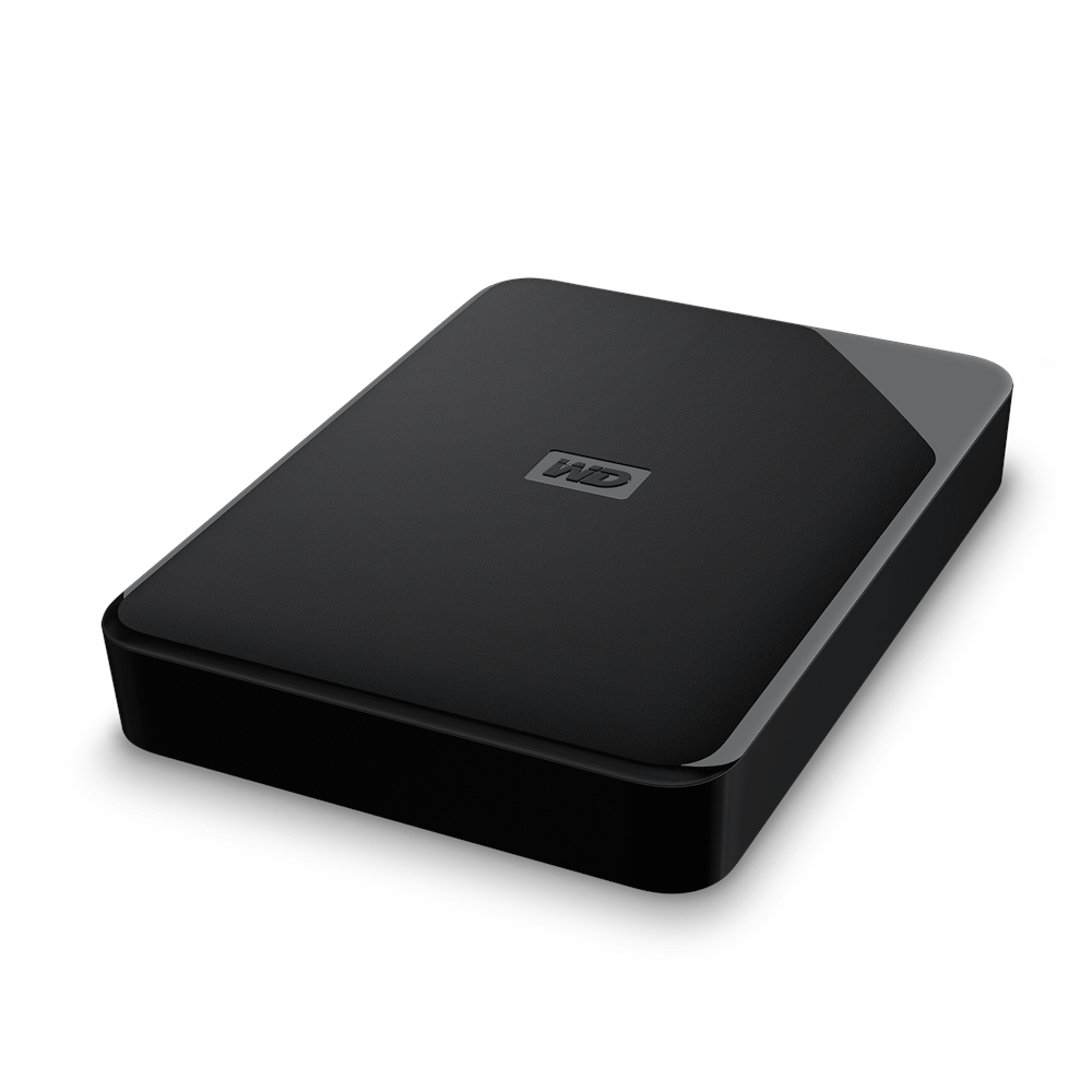 A large main feature product image of WD Elements SE Portable HDD - 5TB Black 