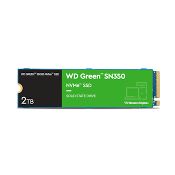 Product image of WD Green SN350 PCIe Gen3 NVMe M.2 SSD - 2TB - Click for product page of WD Green SN350 PCIe Gen3 NVMe M.2 SSD - 2TB