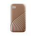 A product image of WD My Passport Portable SSD - 2TB Gold