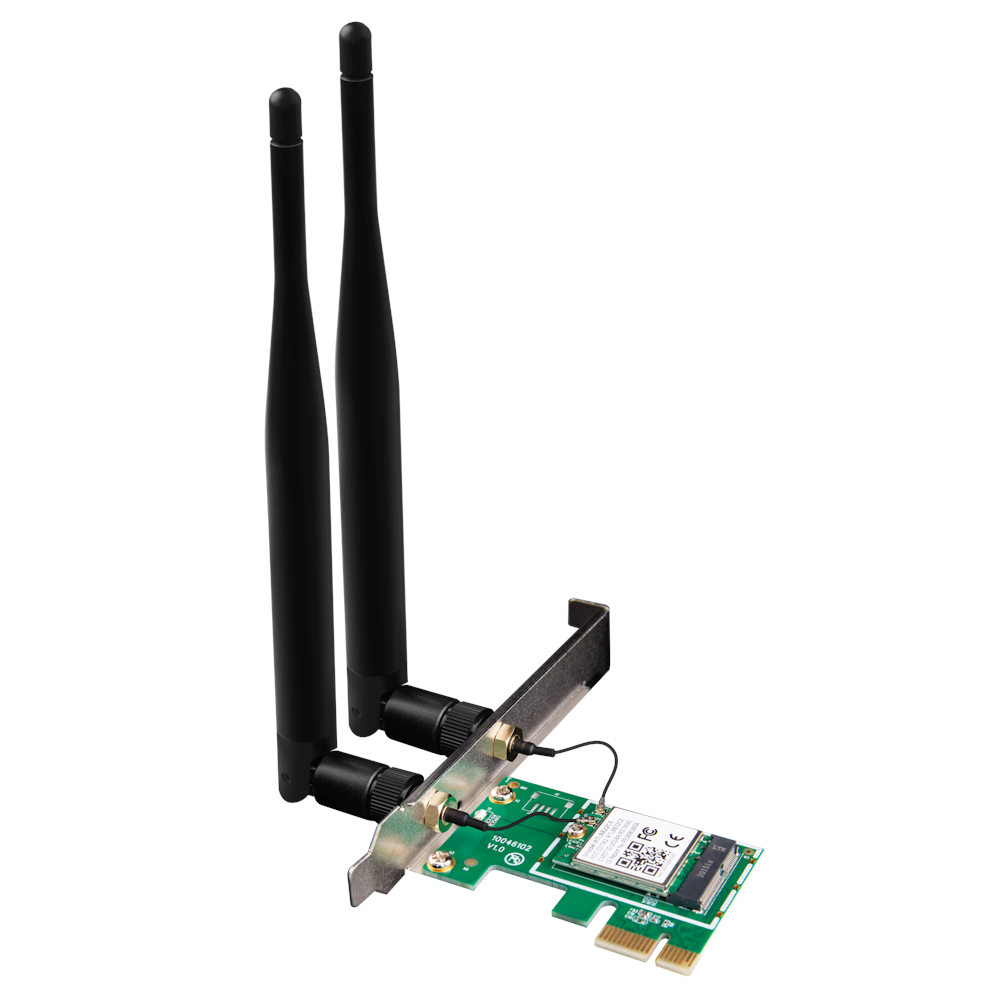 A large main feature product image of Tenda E12 AC1200 Wireless Dual Band PCIe Adapter