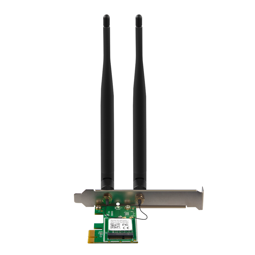 A large main feature product image of Tenda E12 AC1200 Wireless Dual Band PCIe Adapter