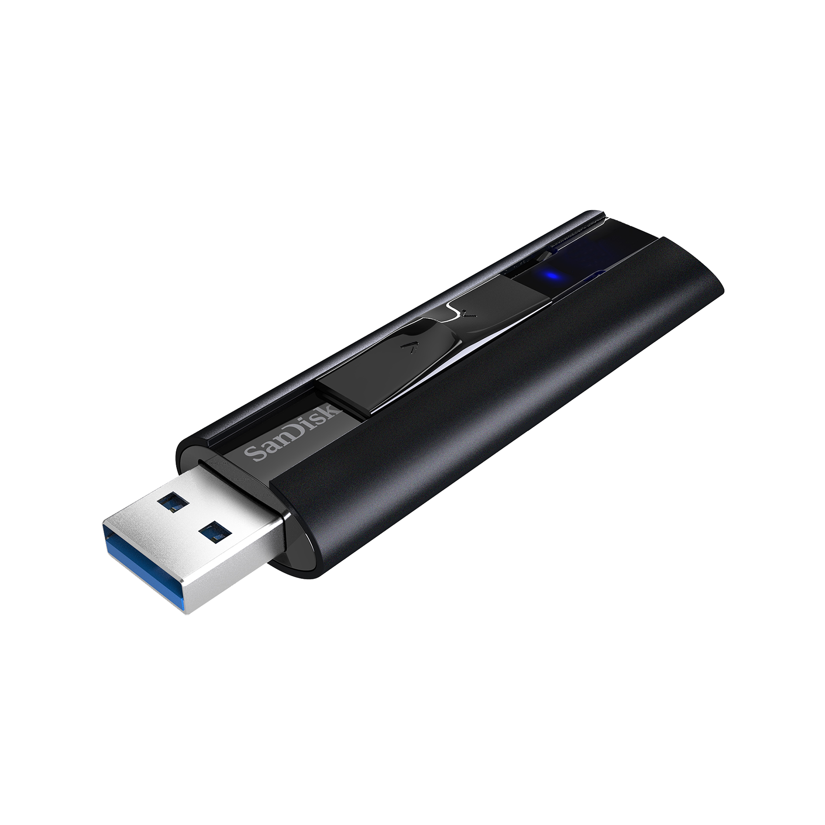 A large main feature product image of SanDisk Extreme Pro 128GB USB 3.2 Gen 1 Type-A Flash Drive