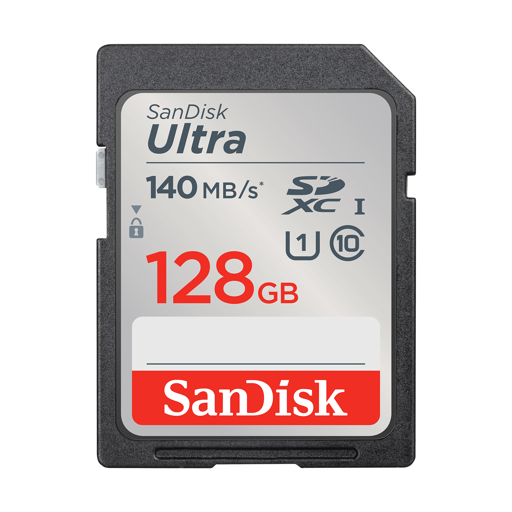 A large main feature product image of SanDisk Ultra SDHC U1 UHS-I SD Card - 128GB