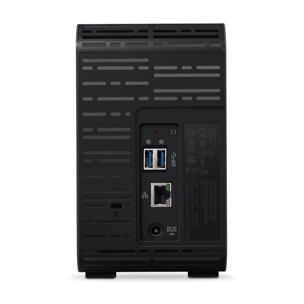 A large main feature product image of WD My Cloud Expert EX2 Ultra 8TB 2 Bay NAS Enclosure