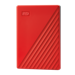 A product image of WD My Passport Portable HDD - 2TB  Red