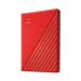 A product image of WD My Passport Portable HDD - 2TB  Red