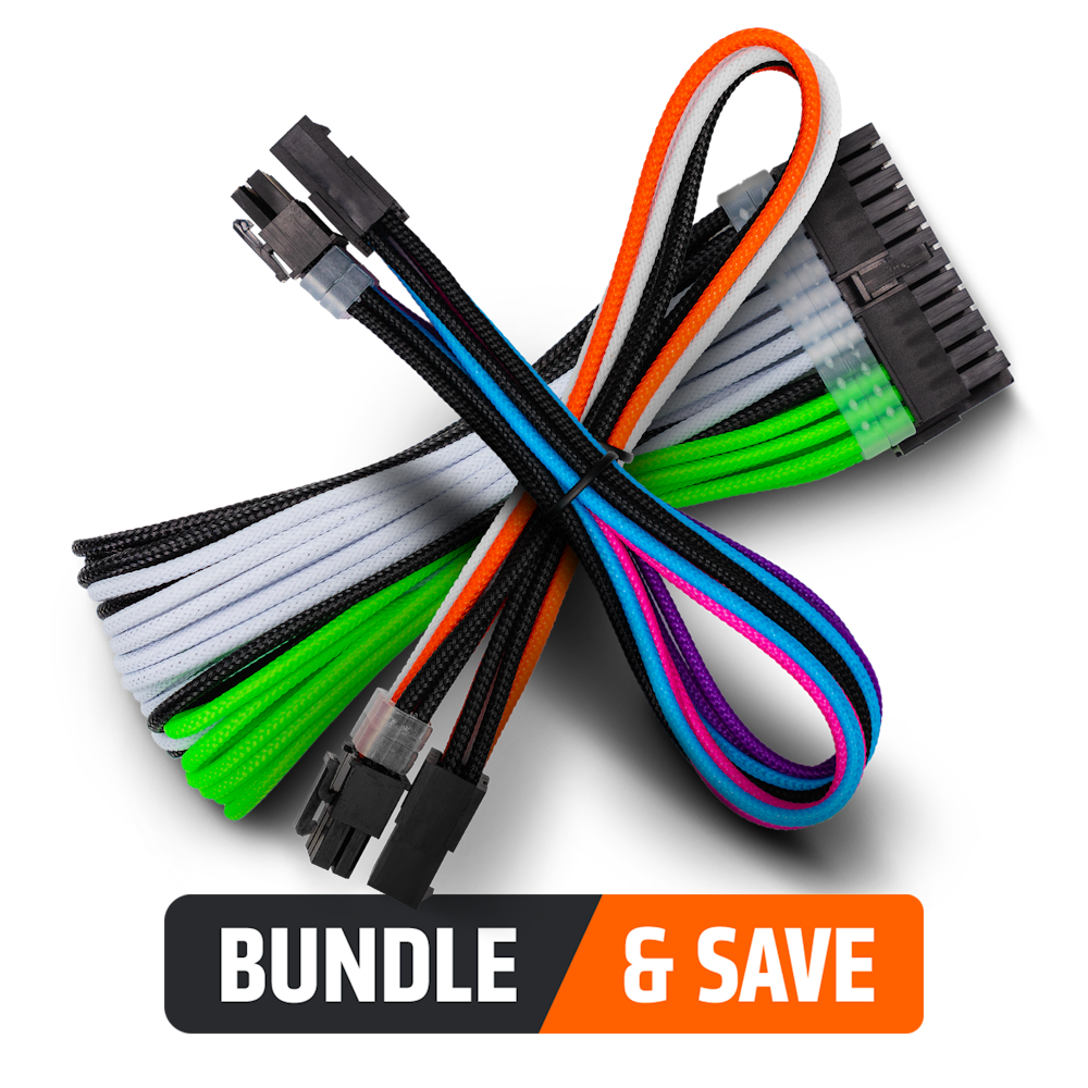 A large main feature product image of GamerChief Sleeved Cable Bundle