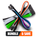 A small tile product image of GamerChief Sleeved Cable Bundle
