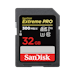 A product image of SanDisk Extreme Pro 32GB UHS-II SDHC/SDXC Card