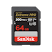 A product image of SanDisk Extreme Pro 64GB UHS-I SDHC/SDXC Card