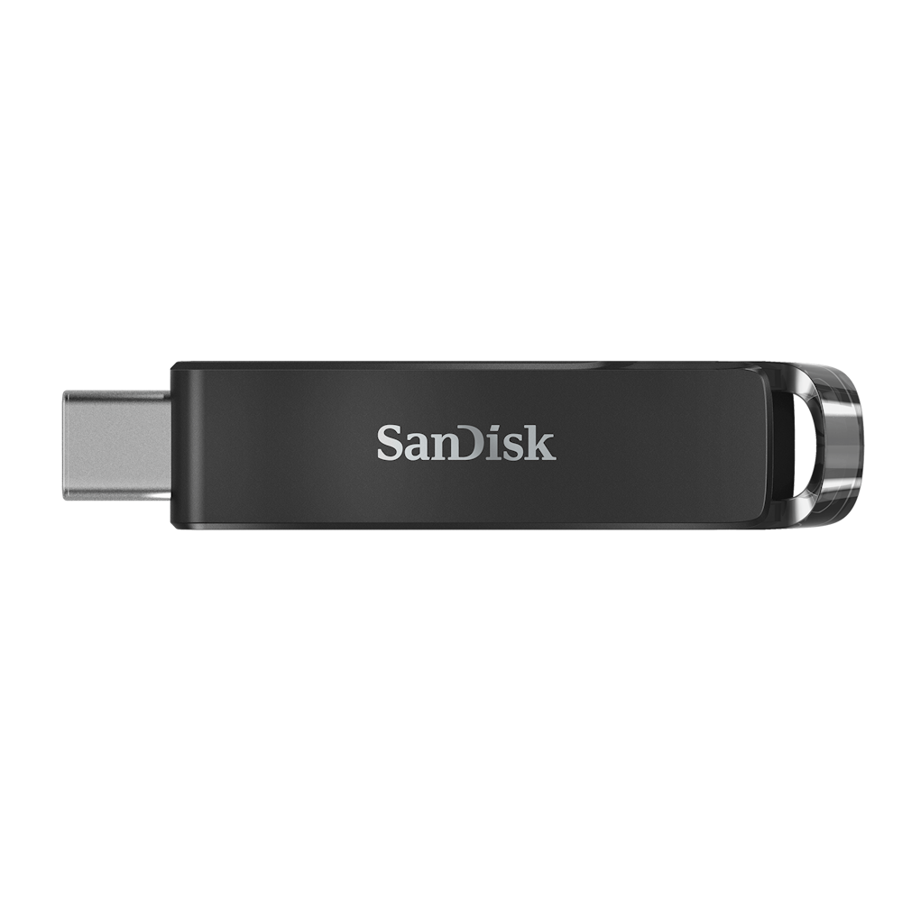 A large main feature product image of SanDisk Ultra 128GB Type-C Flash Drive