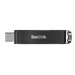 A product image of SanDisk Ultra 128GB Type-C Flash Drive