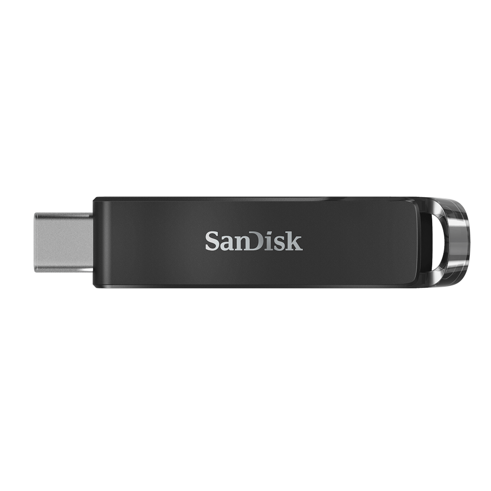 A large main feature product image of SanDisk Ultra 128GB Type-C Flash Drive
