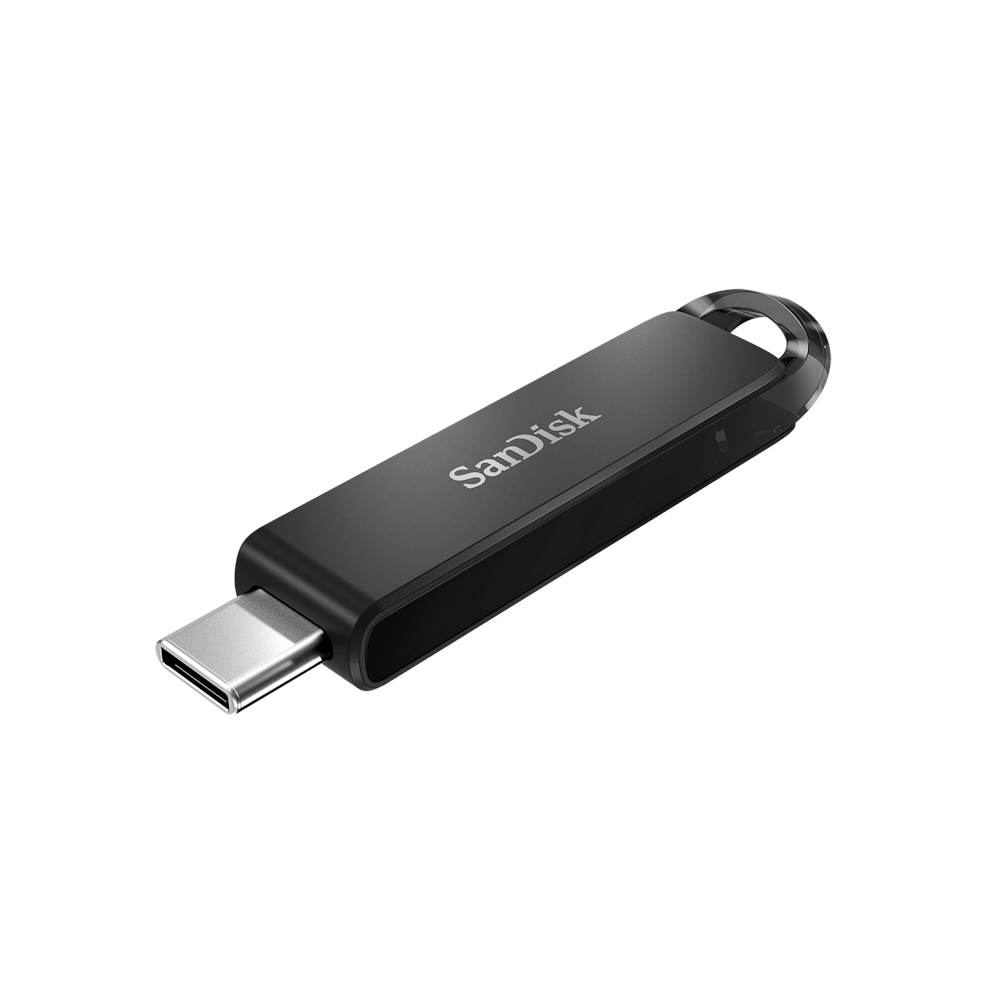 A large main feature product image of SanDisk Ultra 128GB USB 3.1 Gen 1 Type-C Flash Drive