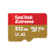 A small tile product image of SanDisk Extreme 512GB MicroSDXC UHS-I Card