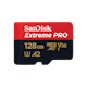A small tile product image of SanDisk Extreme PRO 128GB MicroSDXC UHS-I Card