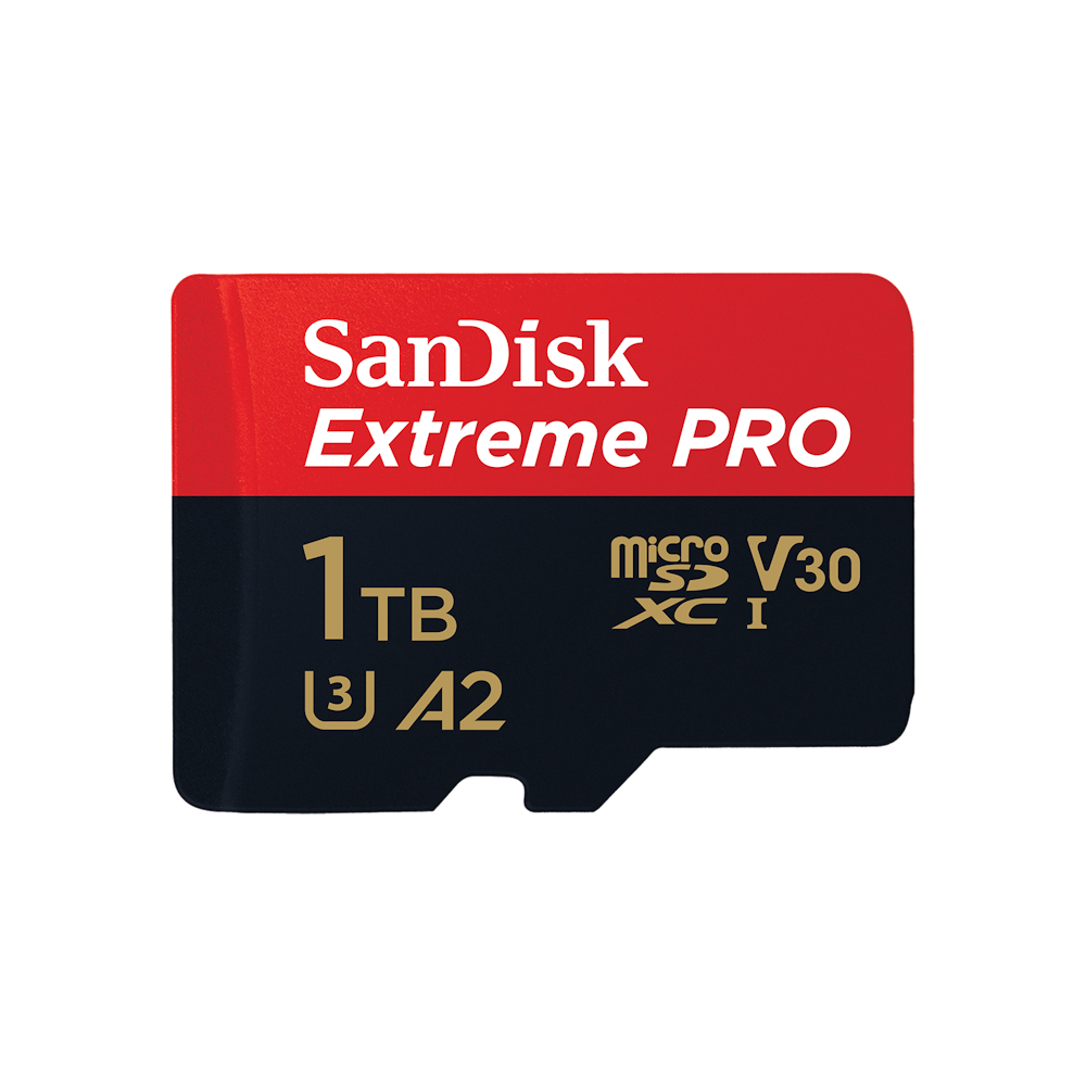 A large main feature product image of SanDisk Extreme PRO 1TB MicroSDXC UHS-I Card