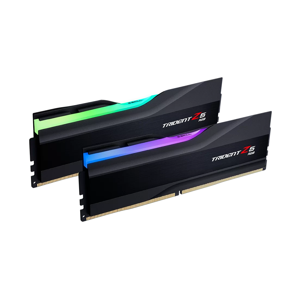 A large main feature product image of G.Skill 48GB Kit (2x24GB) DDR5 Trident Z5 RGB C40 8000MHz - Black