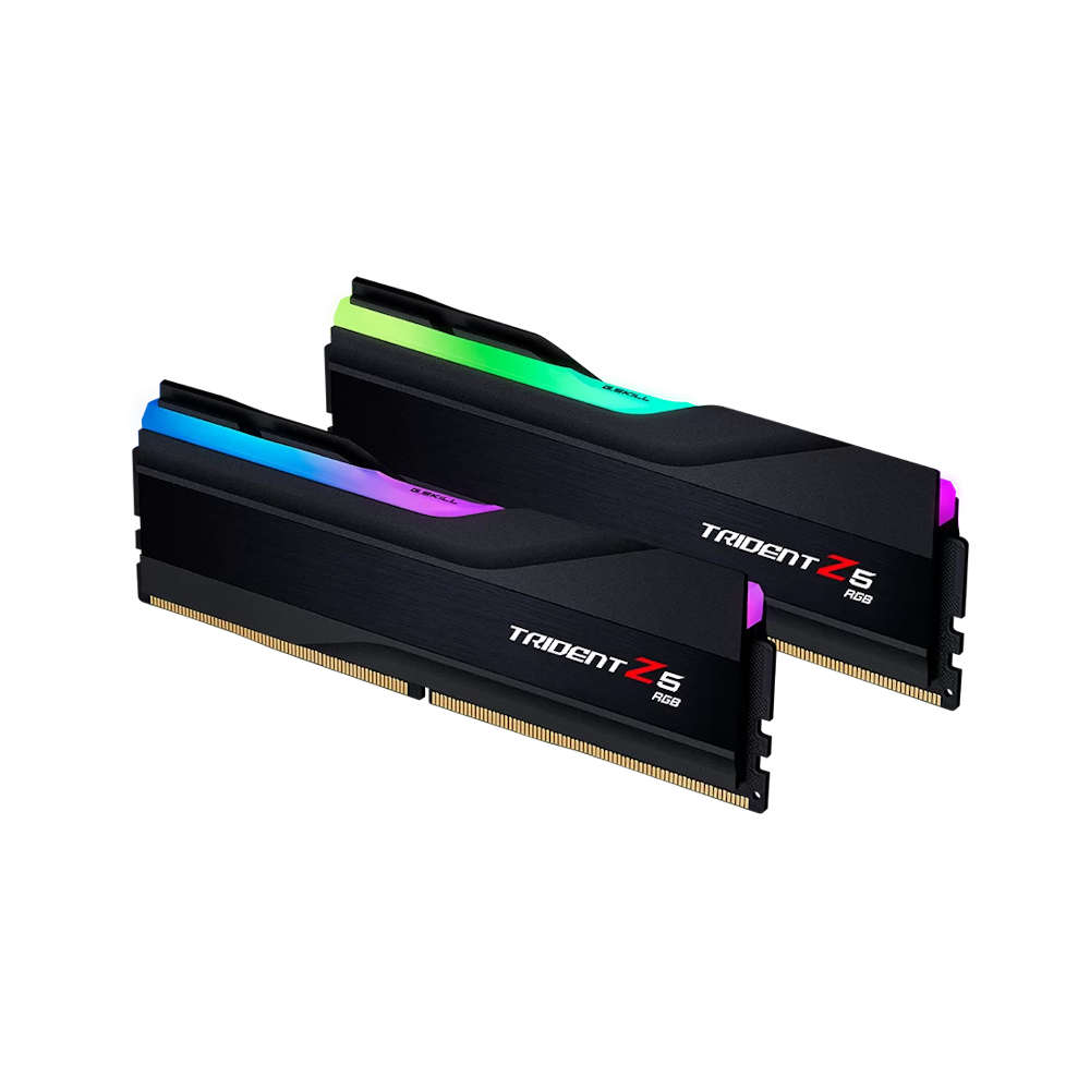 A large main feature product image of G.Skill 48GB Kit (2x24GB) DDR5 Trident Z5 RGB C36 7200MHz - Black