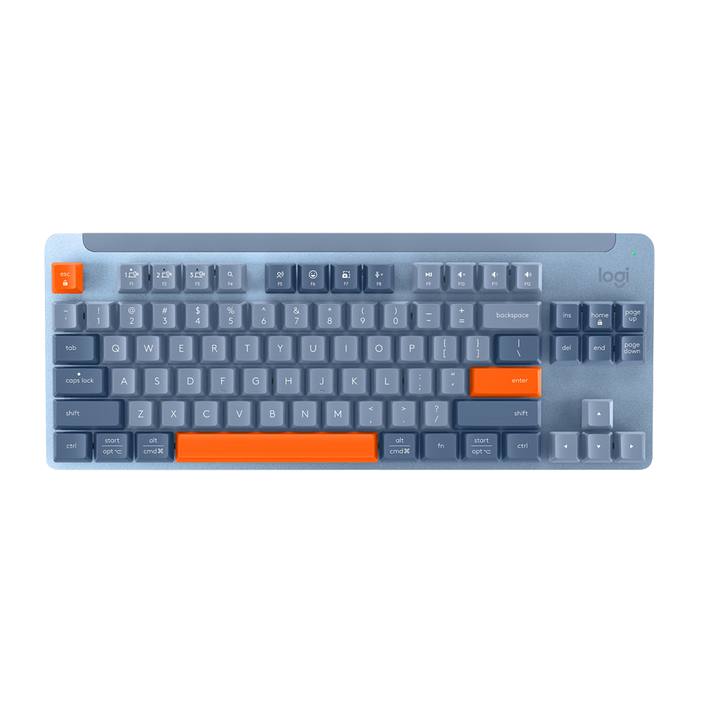Logitech Signature K855 Wireless Mechanical TKL Keyboard - Blue Grey