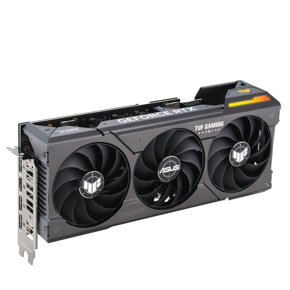 A large main feature product image of ASUS GeForce RTX 4070 TUF Gaming 12GB GDDR6X