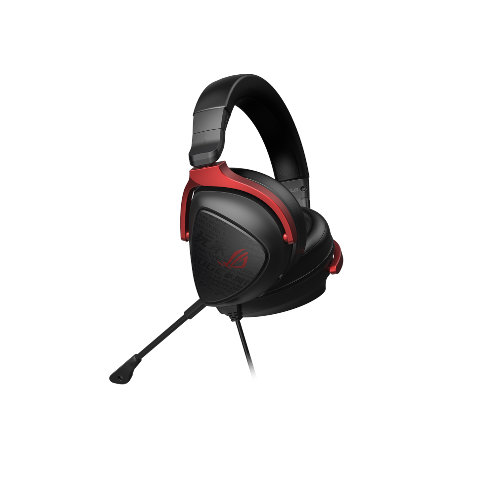 A large main feature product image of ASUS ROG Delta S Core Wired Headset