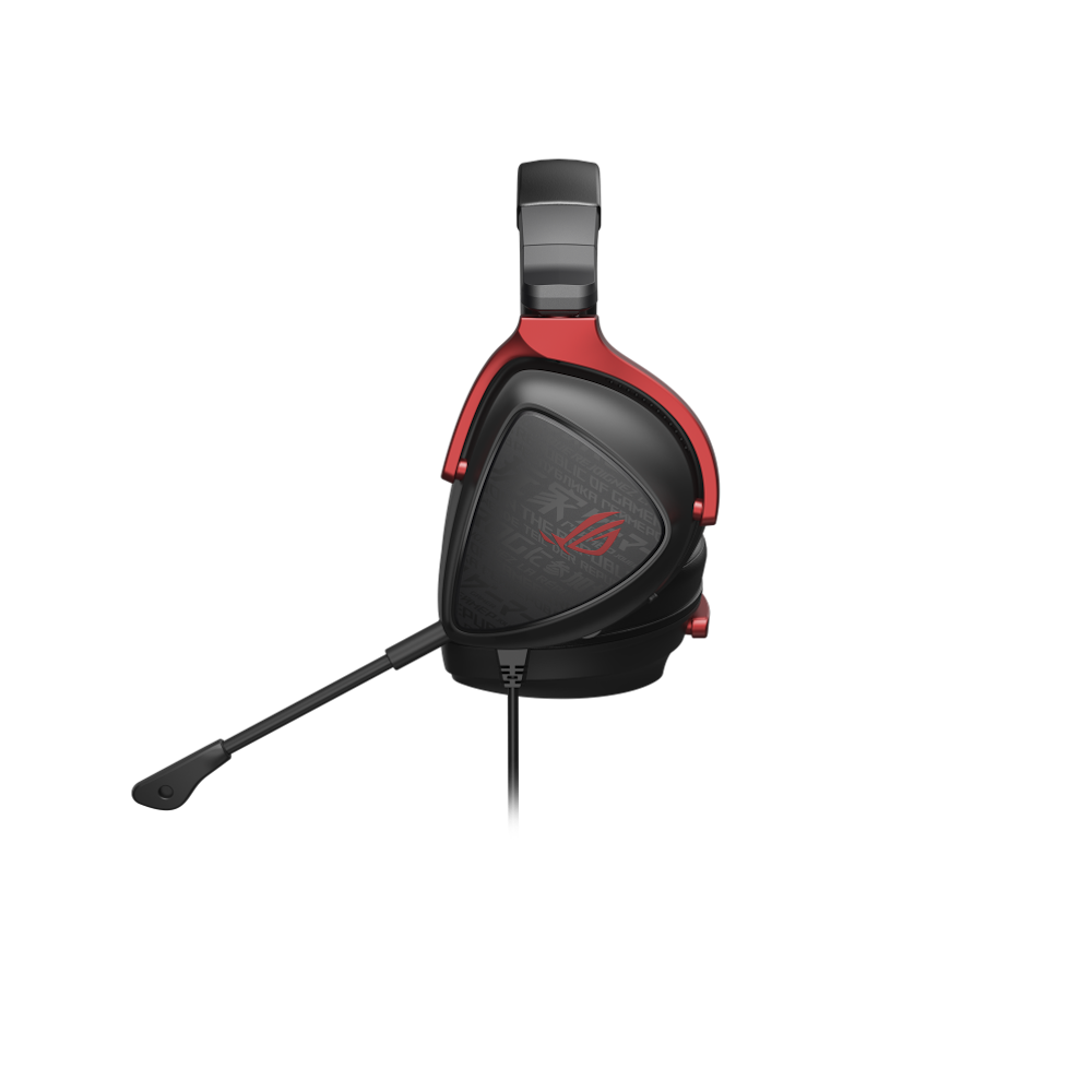 A large main feature product image of ASUS ROG Delta S Core Wired Headset