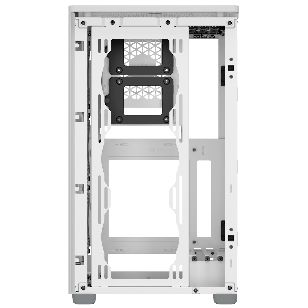 A large main feature product image of Corsair 2000D Airflow mITX Case - White