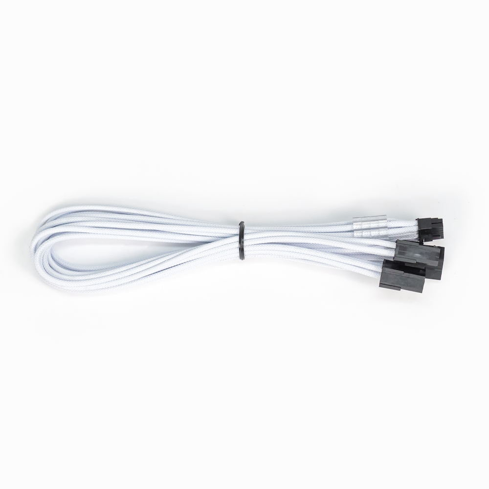 GamerChief 12VHPWR 450W 3x8-Pin 45cm Sleeved Extension Cable (White)