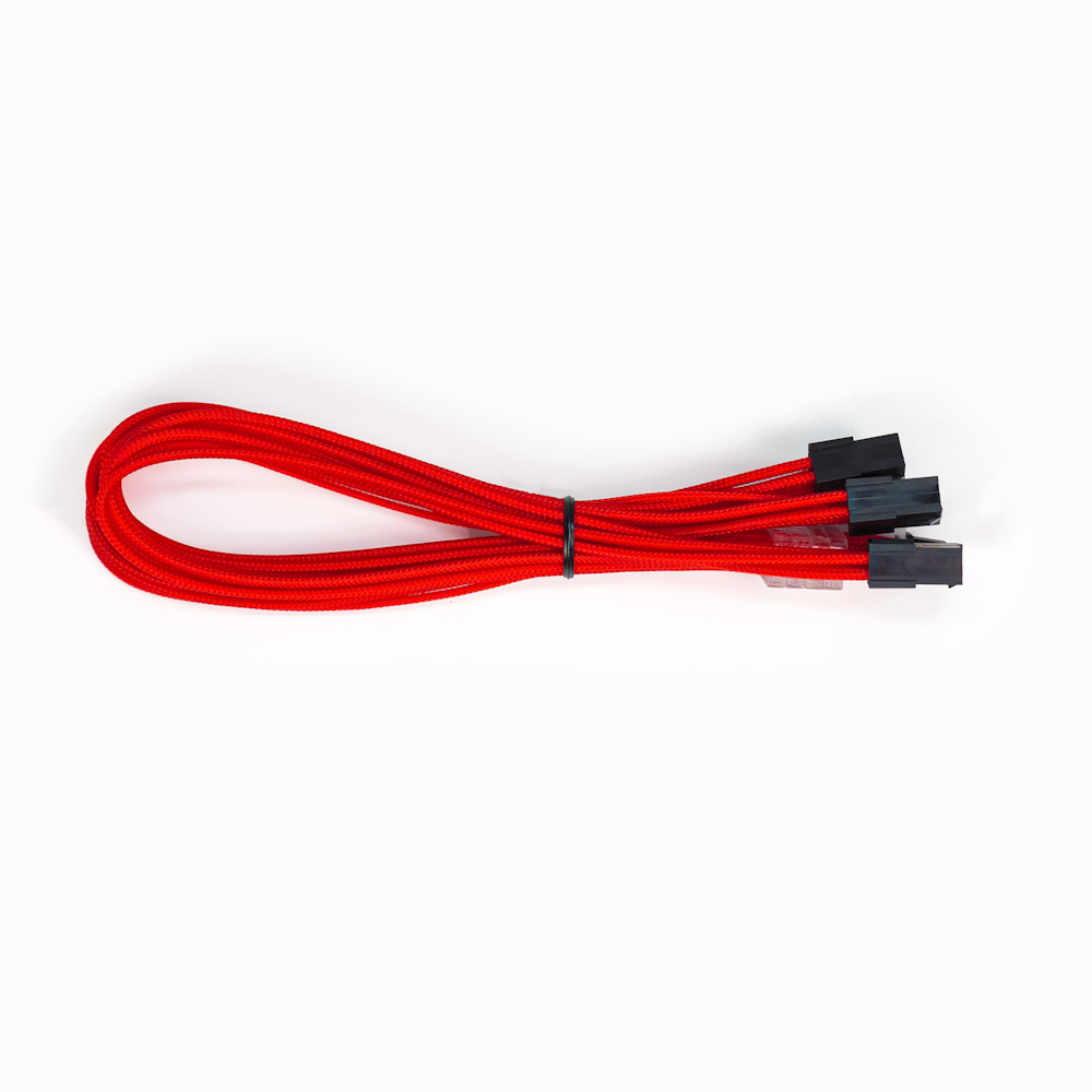 GamerChief 12VHPWR 450W 3x8-Pin 45cm Sleeved Extension Cable (Red)