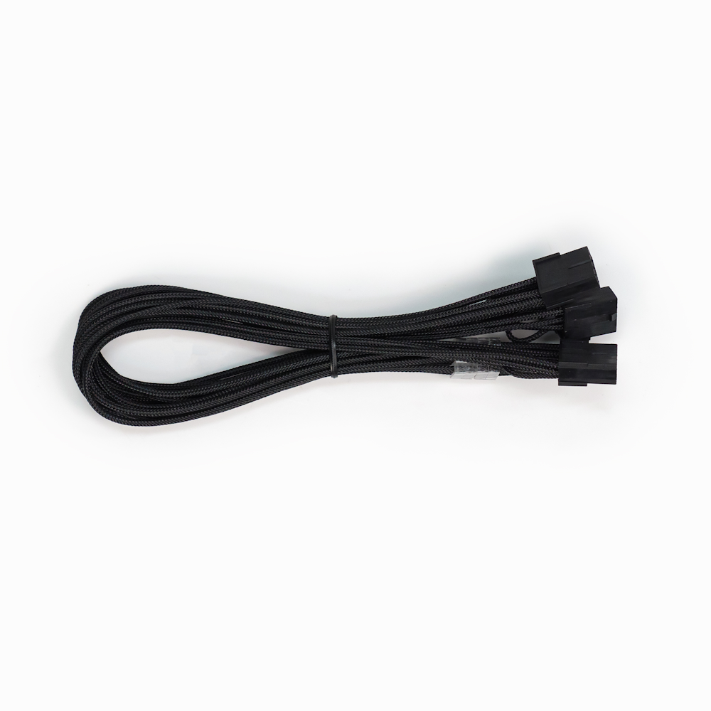 GamerChief 12VHPWR 600W 4x8-Pin 45cm Sleeved Extension Cable (Black)