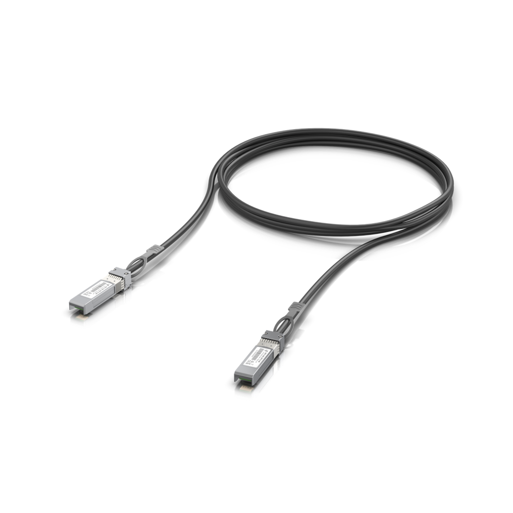 A large main feature product image of Ubiquiti SFP+ 10Gbps Direct Attach Cable - 3m