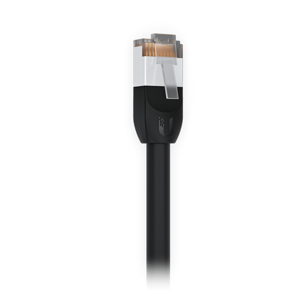 A large main feature product image of Ubiquiti UISP All-Weather Outdoor CAT5e Patch Cable - 3m Black