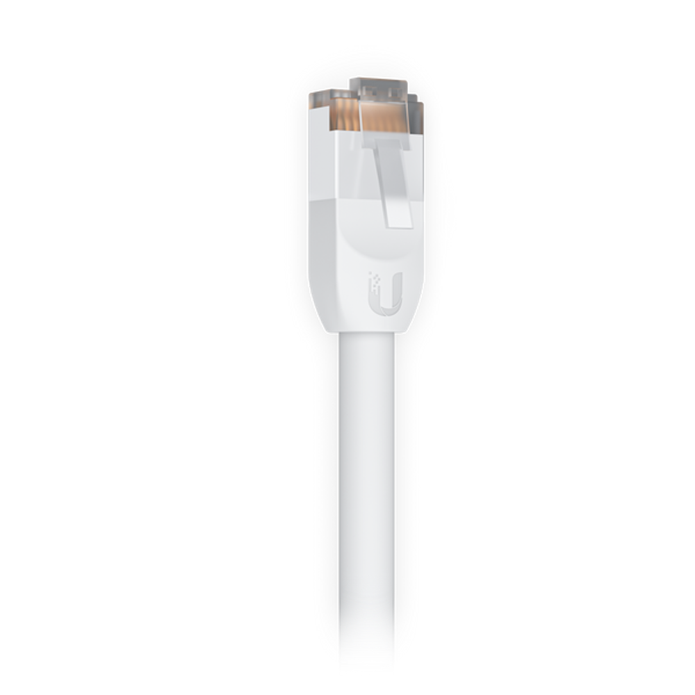 A large main feature product image of Ubiquiti UISP All-Weather Outdoor CAT5e Patch Cable - 5m White
