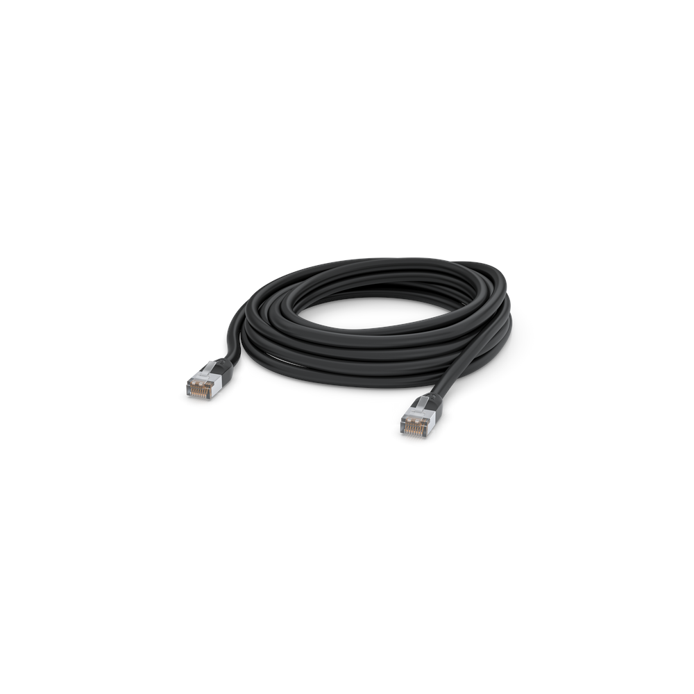 Ubiquiti UISP All-Weather Outdoor CAT5e Patch Cable - 8m Black