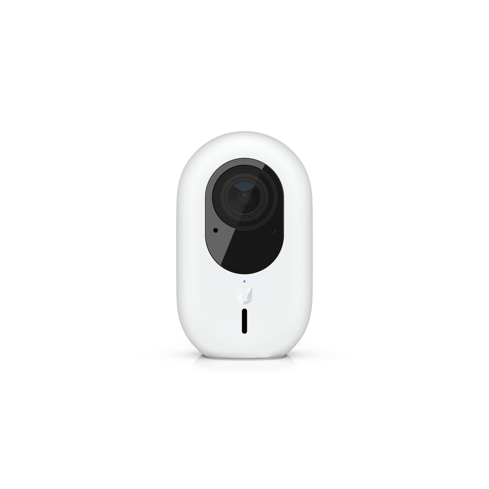 A large main feature product image of Ubiquiti UniFi Protect G4 Instant Wireless Camera + Cygnett PowerPlus 20W USB-C Charger