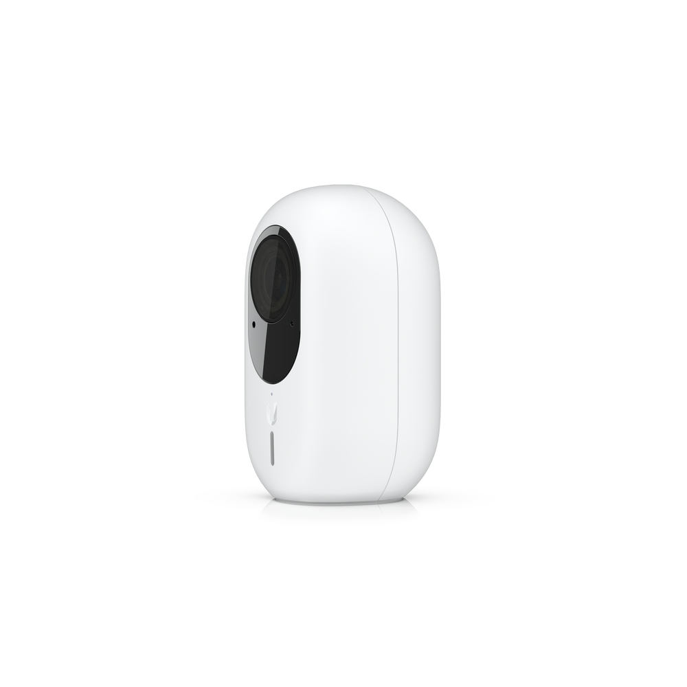A large main feature product image of Ubiquiti UniFi Protect G4 Instant Wireless Camera + Cygnett PowerPlus 20W USB-C Charger