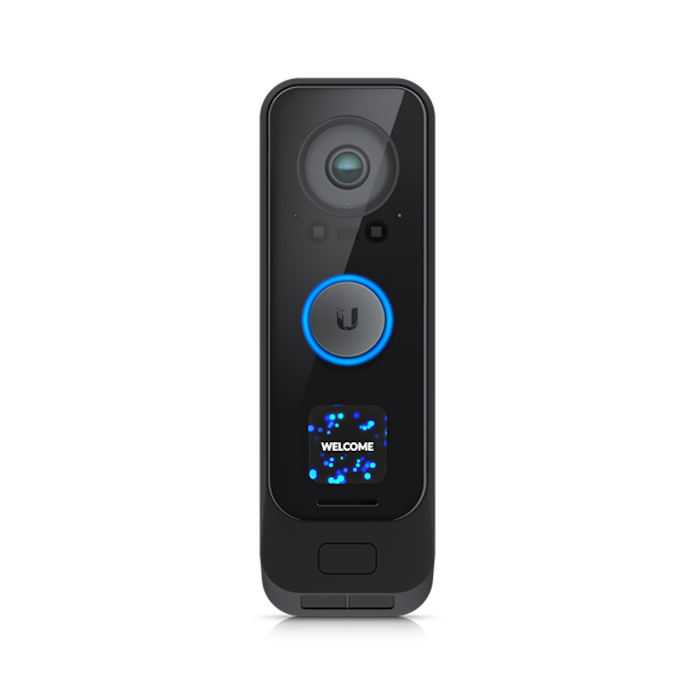 A large main feature product image of Ubiquiti UniFi G4 Doorbell Pro, 5MP Night Vision Camera, 8MP Package Camera, w/ Programmable Display