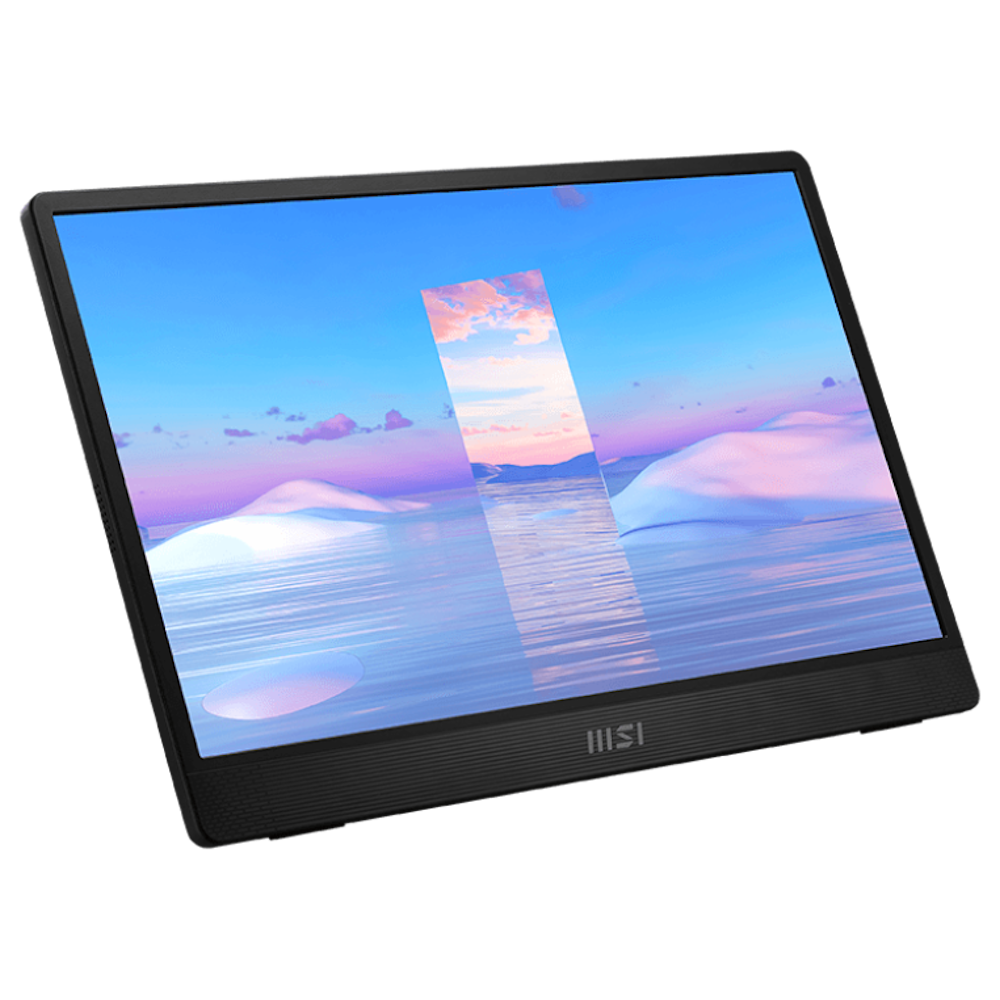 A large main feature product image of MSI PRO MP161 15.6" FHD 60Hz 4MS IPS USB-C Portable Monitor