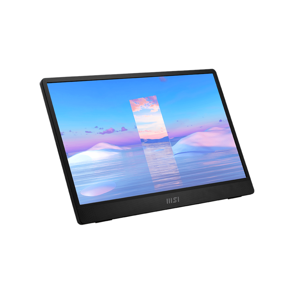 A large main feature product image of MSI PRO MP161 15.6" FHD 60Hz 4MS IPS USB-C Portable Monitor